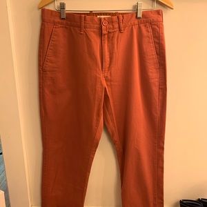 Men's Red Chinos by J. Crew